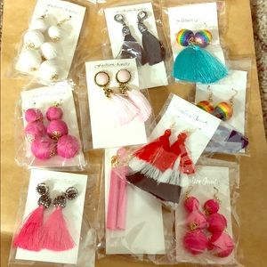 Assorted fashion earrings